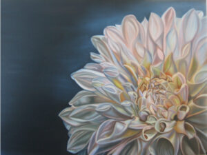 "Dahlia" 30 x 36, Oil on Canvas - Sold