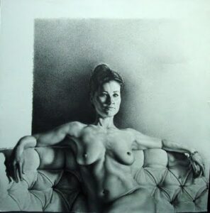 "Marina" 18 x 18, Graphite on Paper