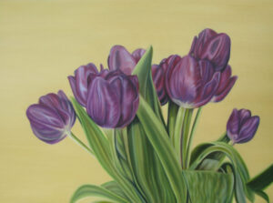 "Early Spring Gathering" 30 x 36, Oil on Canvas - Sold