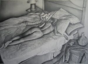 "Lo Sogno Bella" 22 x 30, Graphite on Paper