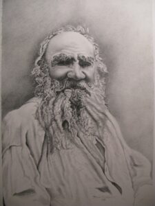"Tolstoy" 22 x 16, Oil on Canvas - Sold