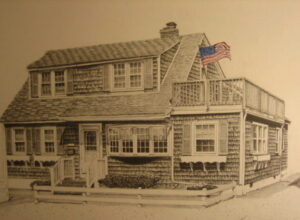 "Wendy's Shore House" 22 x 30, Graphite on Paper - Sold