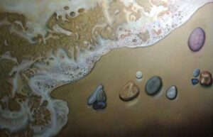 "Seafoam Stones" Oil on Canvas - Sold