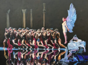 "The Consumption of Time" 54 x 60, Oil on Canvas