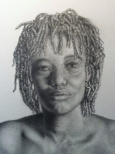 "Friend" 12 x 12, Graphite on Paper