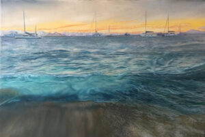 "Merk’s Wave" 24 x 36, Oil on Canvas - Sold
